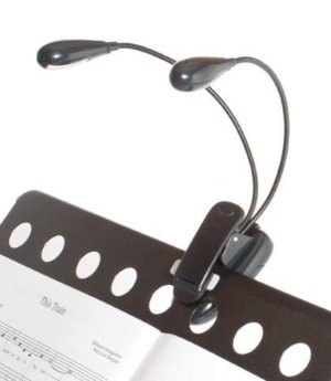 DUAL LED MUSIC LIGHT 2 X 185MM GOOSENECK ARMS