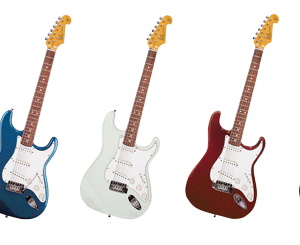 SC STYLE GTR SSS VINTAGE WHITE W/BAG & DVD