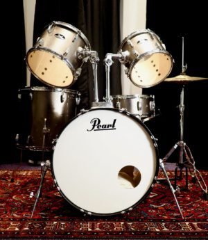 Pre-loved Pearl Roadshow Drum Kit Bronze Metallic W/ HW and High Hats
