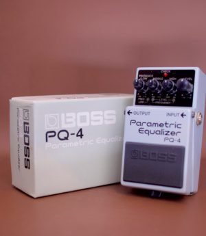 BOSS PQ-4 Parametric Equalizer Effect Pedal Made in Taiwan Silver Plate in Original Colour Box (Pre-Loved)