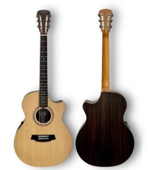 Cole Clark RAN Recording Grand Auditorium Acoustic Guitar AA Grade Spruce/Rosewood CCRAN2EC-SRE