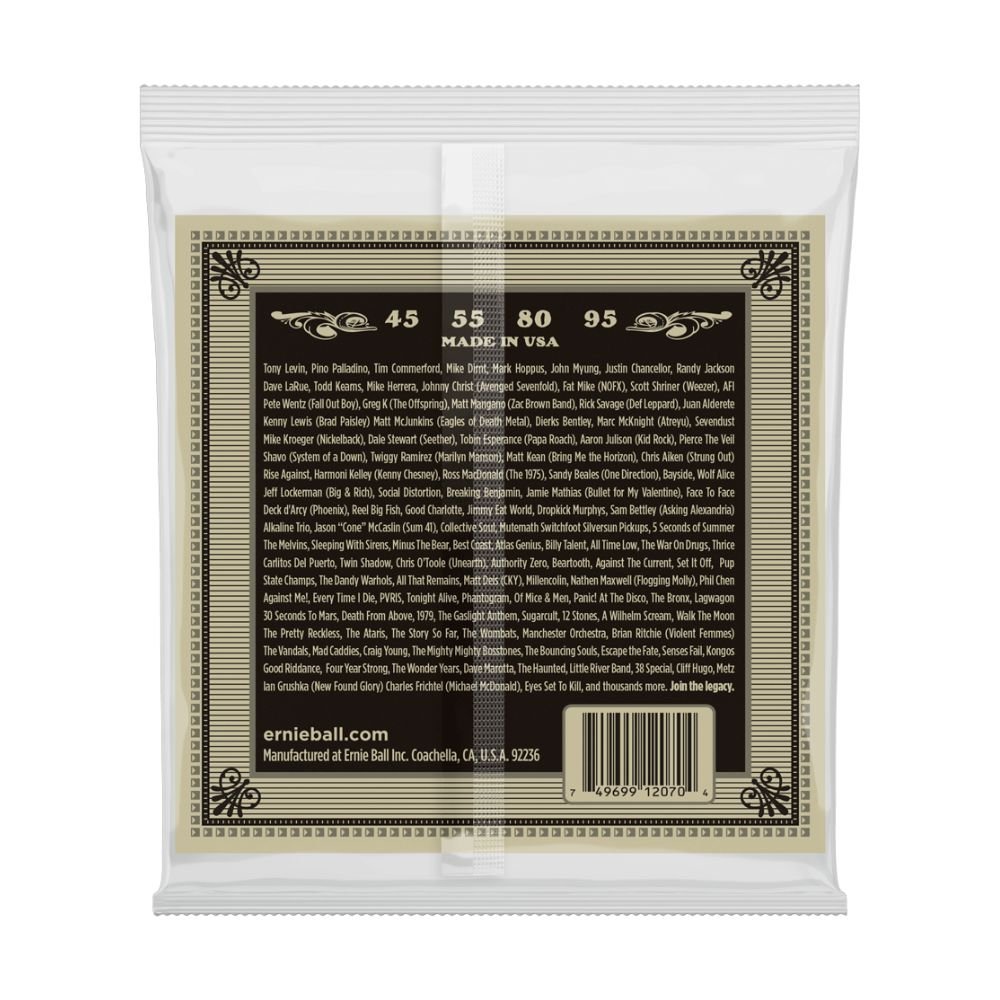 Earthwood Phosphor Bronze Acoustic Bass Strings 45-95 Gauge - Image 2