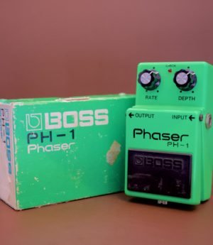 BOSS PH-1 Vintage Phaser Japan Black Plate Phaser Guitar Effect Stomp Box Includes Box (Pre-Loved)