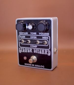 Doom In Analog Silver Wizard Silver Wizard Fuzz Guitar Effect Stomp Box Includes Box (Pre-Loved)