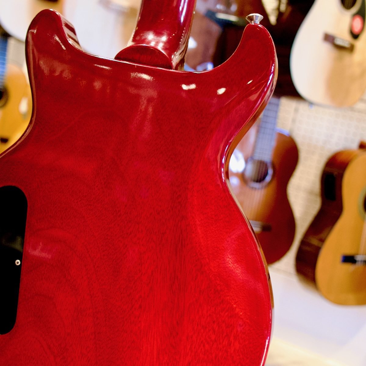 USED GIBSON LES PAUL DOUBLE CUT 1993 WINE RED WITH HARD CASE - Image 14