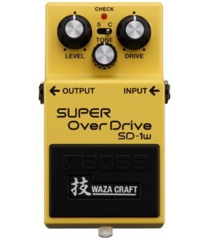 BOSS SD-1W Super Overdrive Waza Craft Japan Black Overdrive Guitar Effect Stomp Box Includes Box (Pre-Loved)