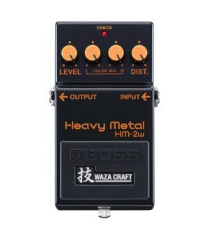 BOSS HM-2W Heavy Metal Waza Craft Japan Black Distortion Guitar Effect Stomp Box Includes Box (Pre-Loved)