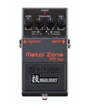 BOSS MT-2W Metal Zone Waza Craft Japan Black Distortion Guitar Effect Stomp Box Includes Box (Pre-Loved)