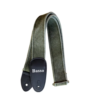 Basso Guitar Strap – Cotton Olive EX02