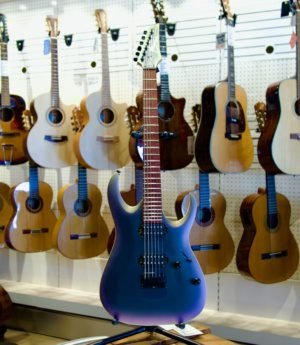 Pre-Loved Ibanez RGA42EX BAM Electric Guitar Black Aurora Burst Matte w/ Gig Bag