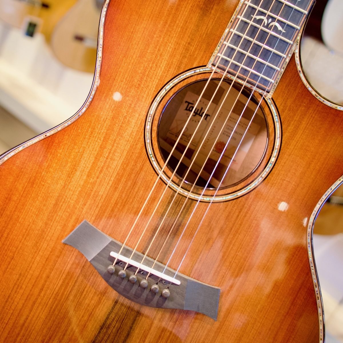 Taylor 914CE-LTD Grand Auditorium Acoustic Guitar in Hardcase* - KOA/REDWOOD - Image 14