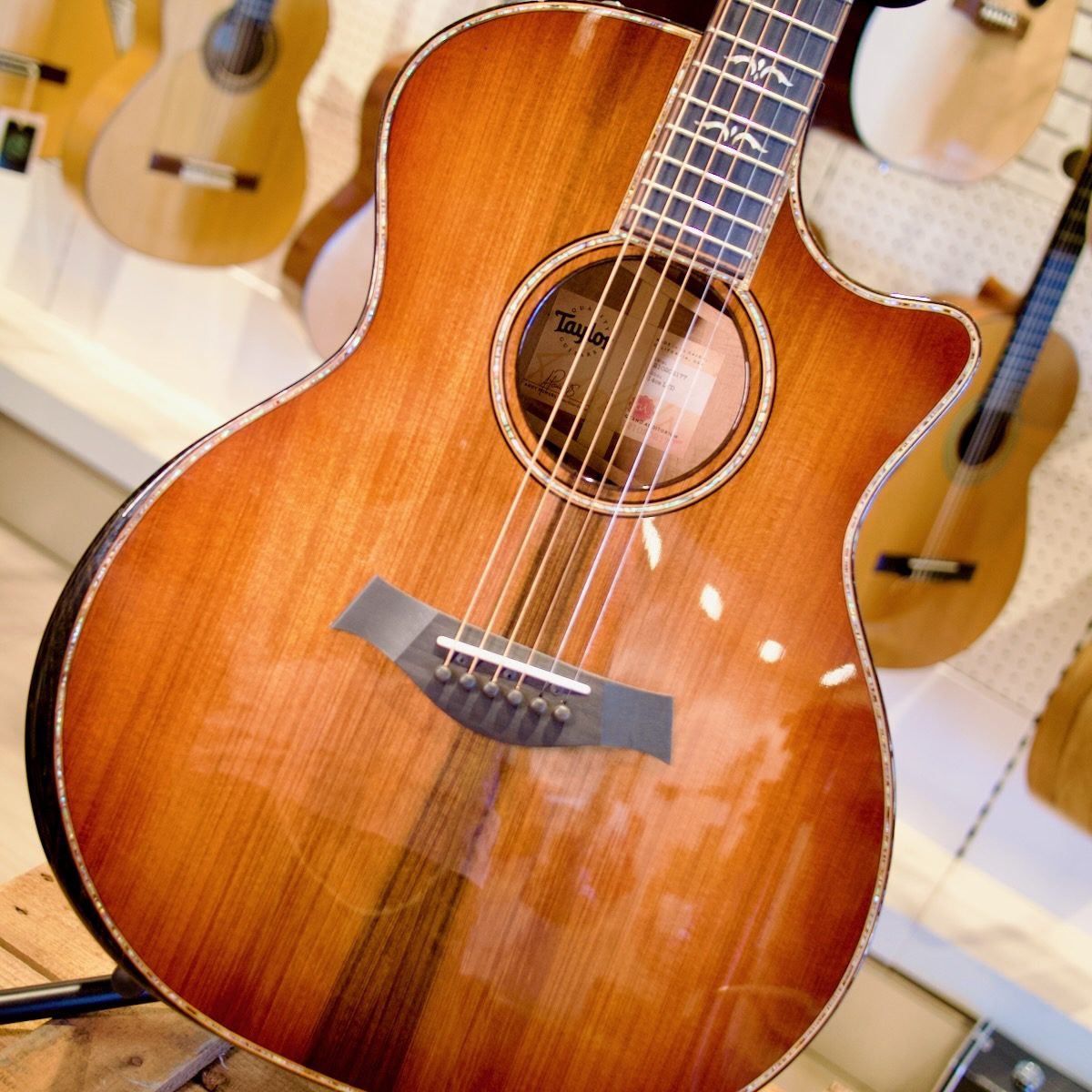 Taylor 914CE-LTD Grand Auditorium Acoustic Guitar in Hardcase* - KOA/REDWOOD - Image 15