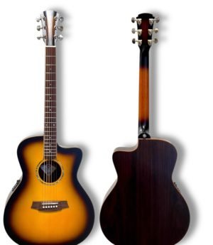 Cole Clark Studio Angel SAN1EC-SR-SUN – Sunburst Acoustic Guitar