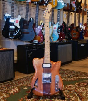 MKUNDI Offset Electric Guitar – Double Goldfoil - Prickly Ash, QLD Maple and Dillenia