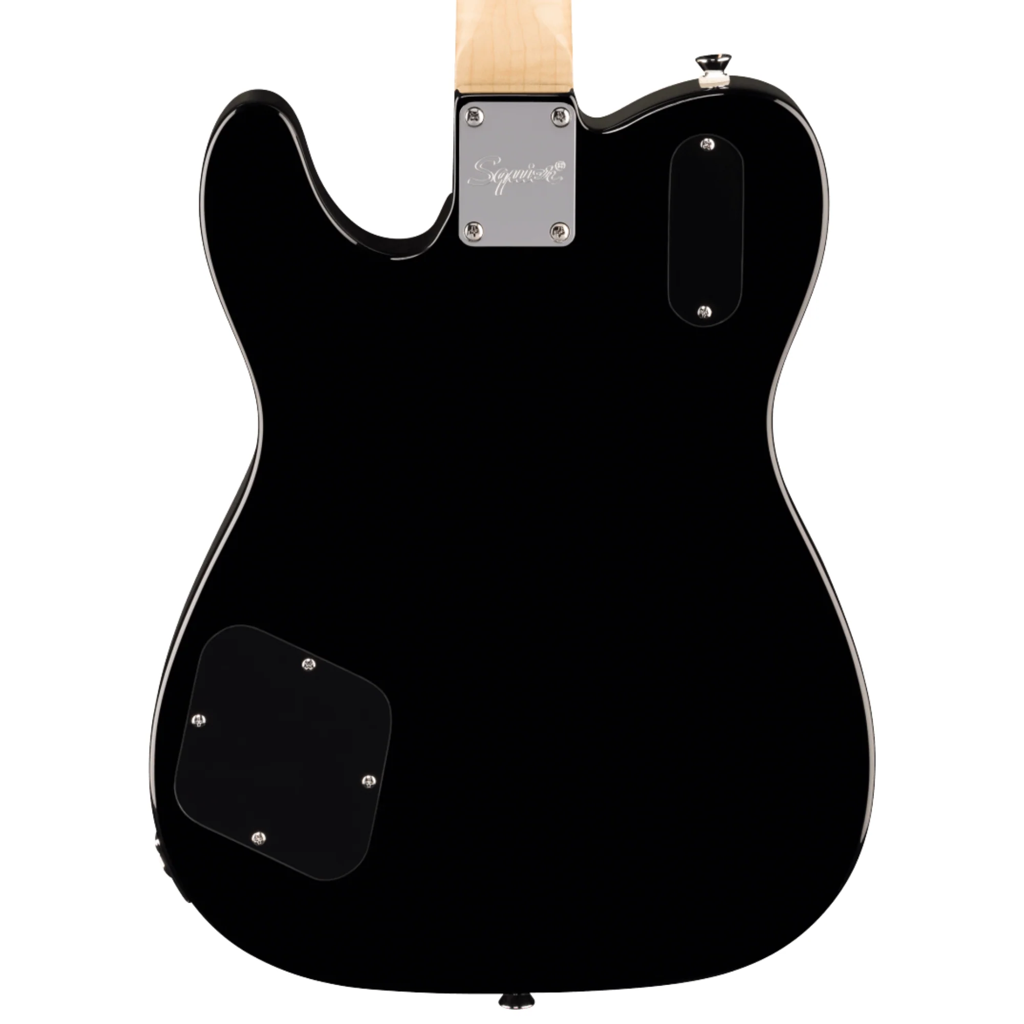 Squier Paranormal Troublemaker Telecaster Deluxe Electric Guitar - Black W/ Bigsby - Image 4