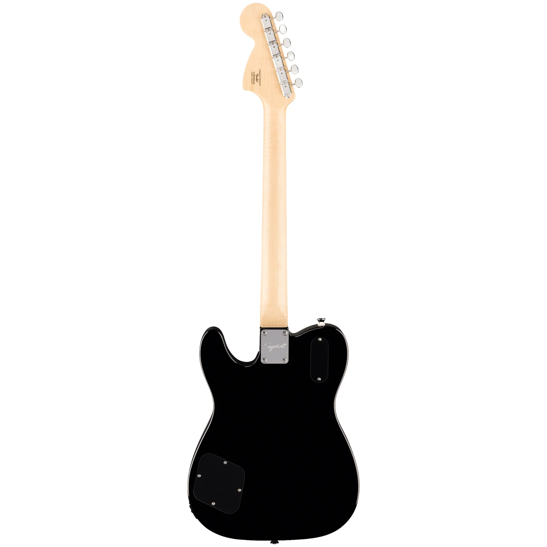 Squier Paranormal Troublemaker Telecaster Deluxe Electric Guitar - Black W/ Bigsby - Image 2