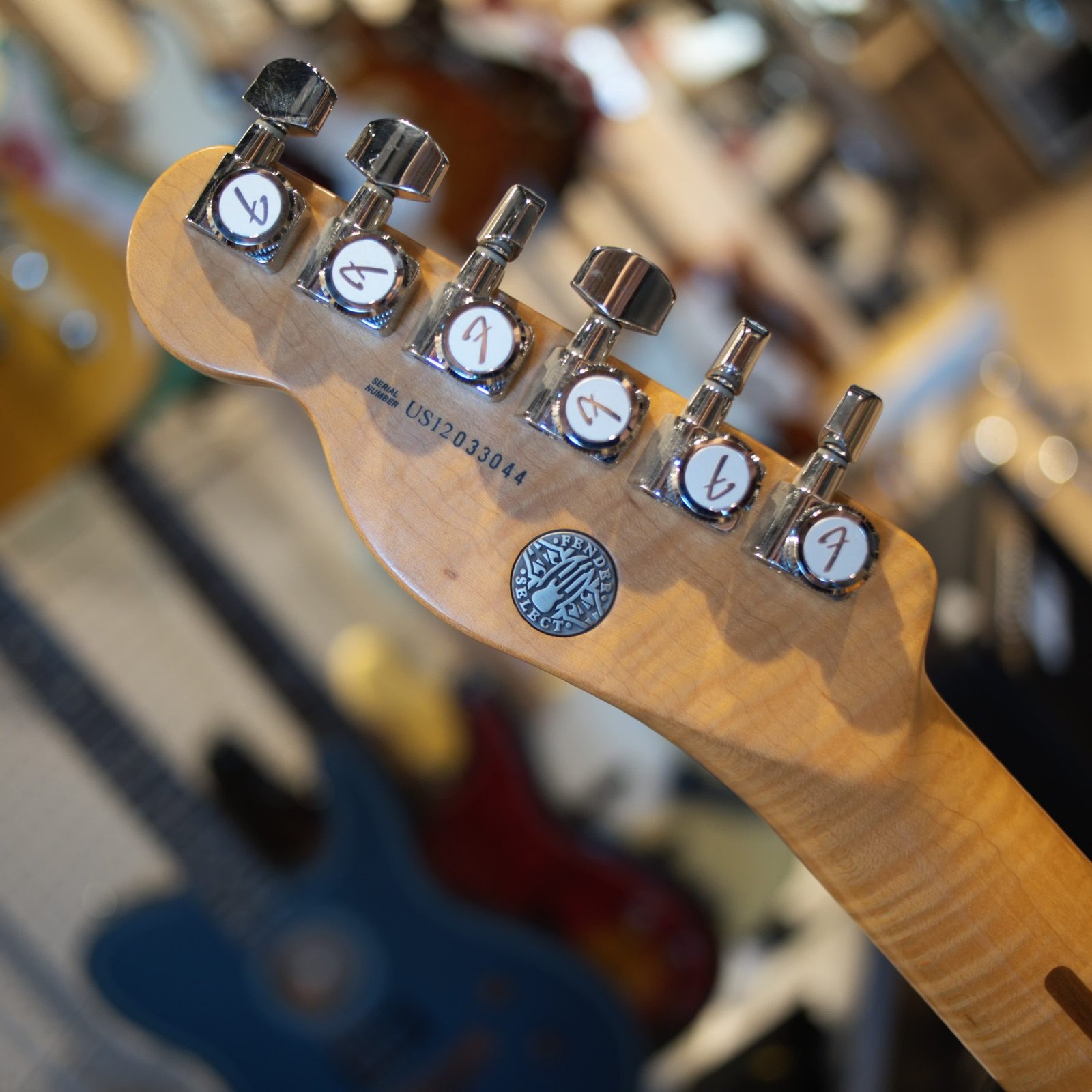 Fender Select Series Telecaster Carved Maple Top - Amber - Image 8